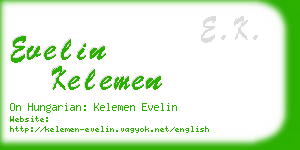evelin kelemen business card